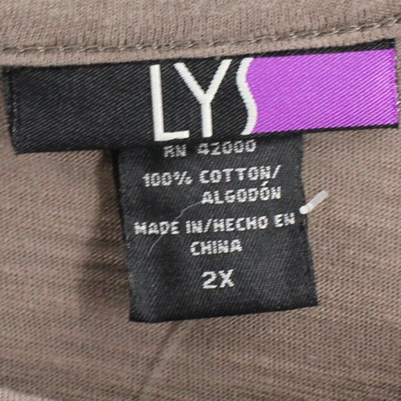 Size 2X Sequins Brown Tank Lys Brand - Picture 4 of 4